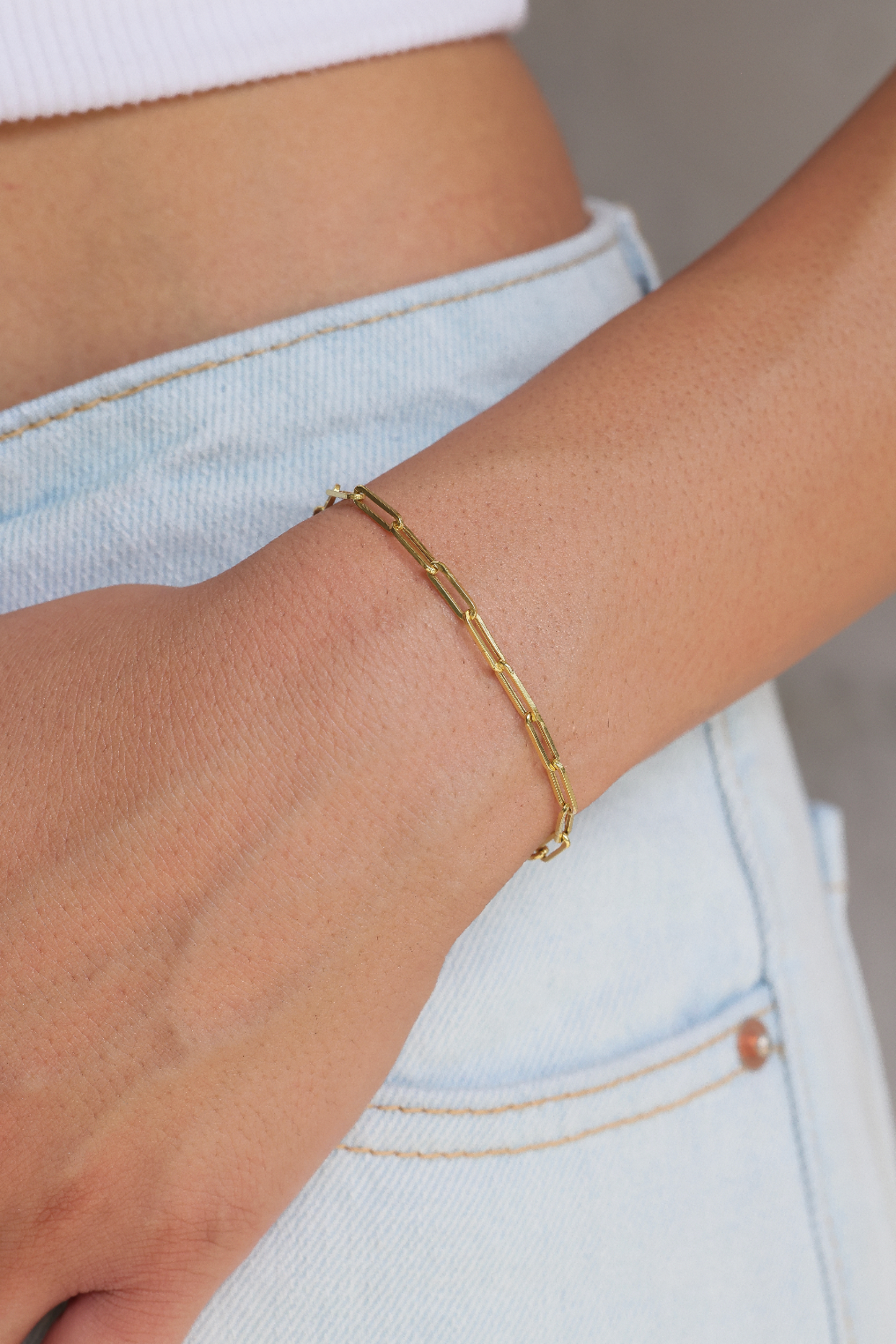 Large paperclip bracelet